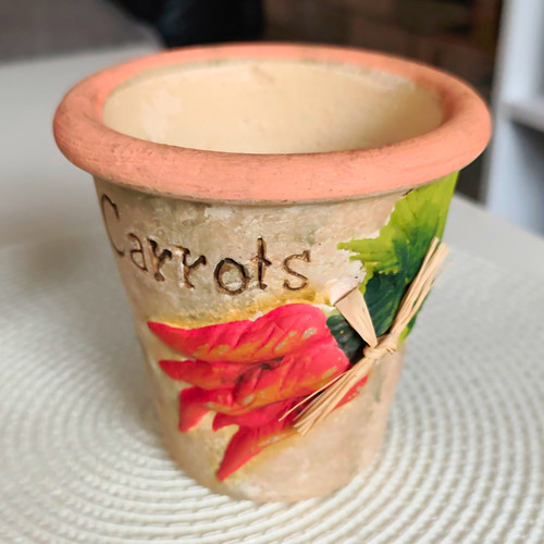 Hand painted terracotta - painted,