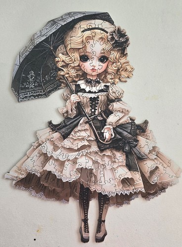 Wooden jigsaw puzzle vintage - wooden,