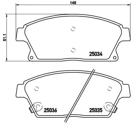 Front brake pad - brake,