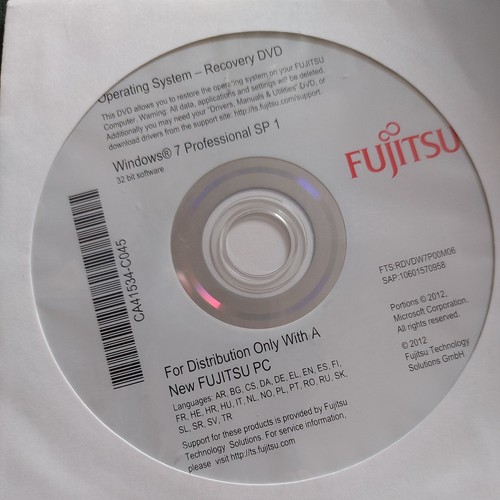 Fujitsu windows pro - windows, 7