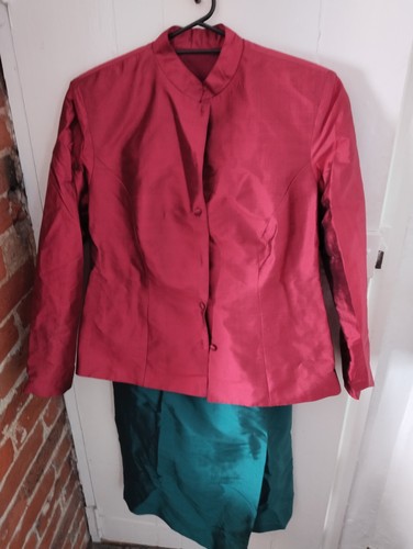 Thai silk suit jacket skirt - thai,