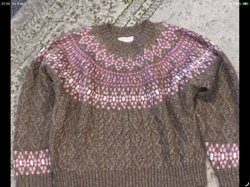 Wool blend fair isle - blend, una