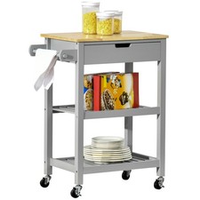 HOMCOM Kitchen Trolley Utility