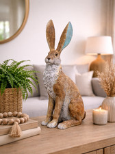 Large Rustic Hare Ornament