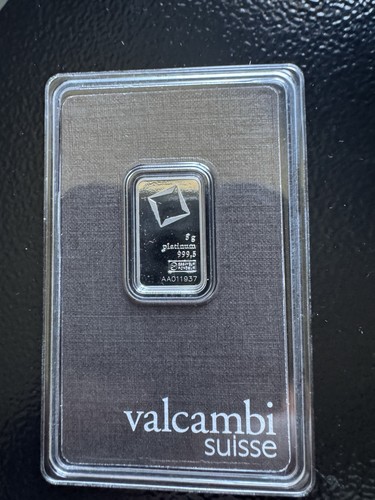 Valcambi gram platinum - 5, bar