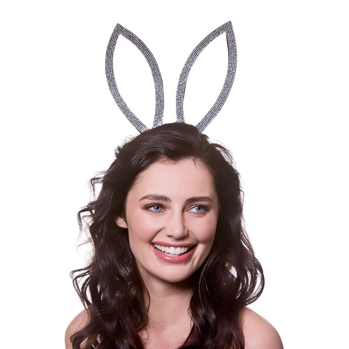Bunny ears diamonte easter - bunny,