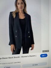 Saint and Sofia Black Boucle Cambridge Blazer Size 8 UK Brand New without tags
