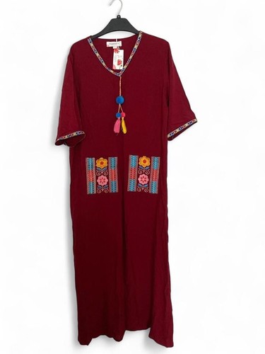 Bnwt moroccan red embroidered - bnwt,