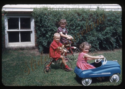 Girls tricycle pedal - girls, car