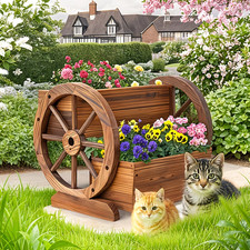 Tier wooden garden planter - wooden,