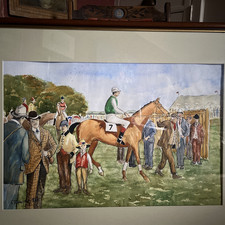 Watercolour Painting Racehorse