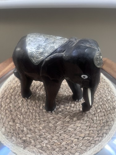 Wooden elephant ornament hand - ornament,