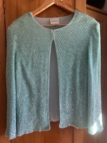 Sequin front tie jacket top - jacket,
