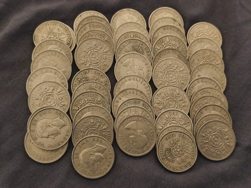 50x two shilling coins post - 50x,