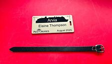 Personalised P&O Cruise Ship "ARVIA" Luggage Tag, Free Leather Strap, Free P&P