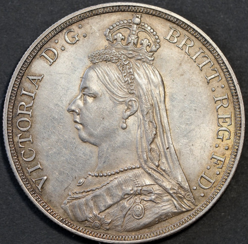 1887 victoria silver crown - 1887,