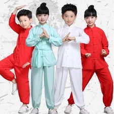 Chinese Kids Kung Fu Wushu Martial Arts Uniform Tai Chi Performance Clothing