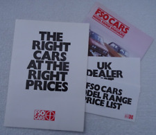 FSO CARS Brochure Pack 1982: Saloon 1300/1500, Estate, Polonez Hatch, Pick-Up.