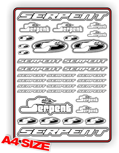 Serpent sticker sheet car - sheet,