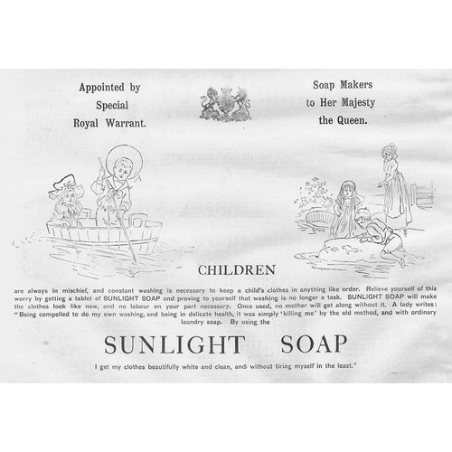 Sunlight soap children theme - children,
