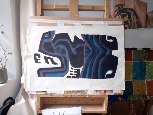 Indigenous art block print - indigenous,