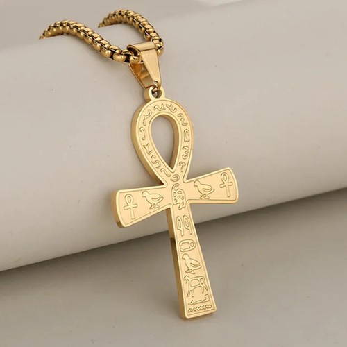 Ankh cross necklace eye - cross,