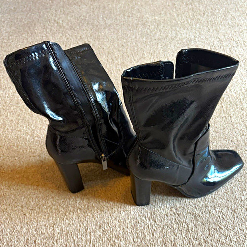 Women black patent - patent, leather