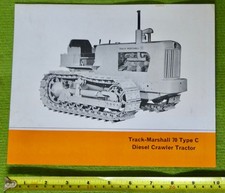 Marshall Crawler 70 Type C Tractor Sale Leaflet/Brochure Single Page/Double Side