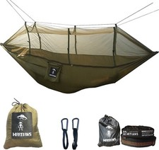 Large Double Garden Camping Woven Classic Hammock Heavy Duty XL Hammock And Bag