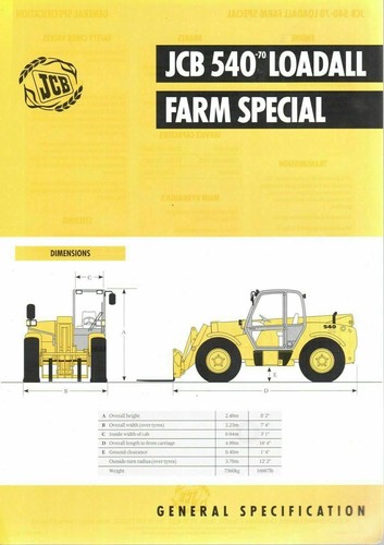 Jcb 540 loadall farm - 540-70,