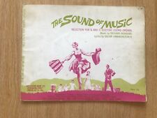 The Sound of Music Music Scores 1967 For  Electric Chord Organs O.Hammerstein II