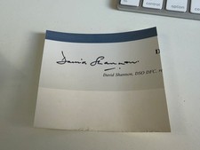 David Shannon Dambusters 617 Squadron pen signed AJ-L