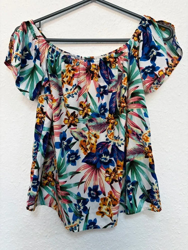 Primark tropical floral bardot - floral,