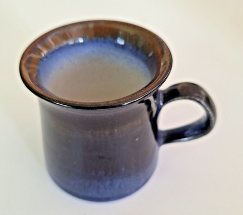 Single blue glaze coffee - single,