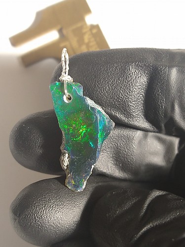 Sterling silver natural smoked - silver,