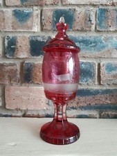 Vintage Bohemian Red Cameo