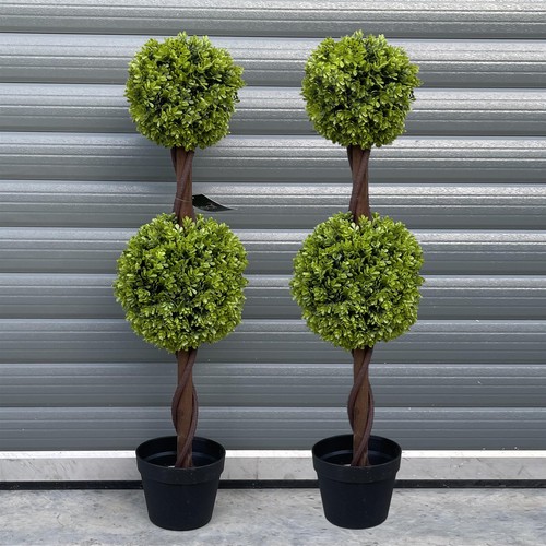 Leaf pair artificial topiary - pair,