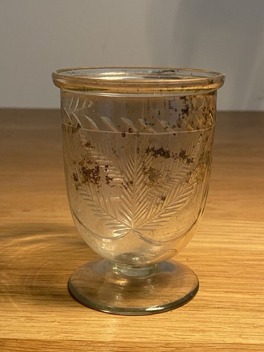Decorative cut glass vase - glass,