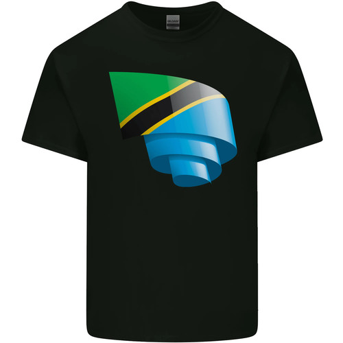 Curled tanzania flag tanzanian - curled,