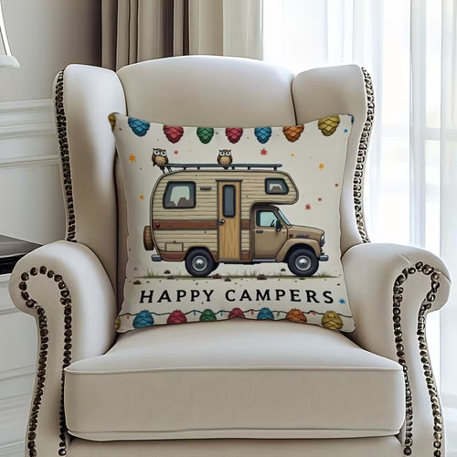 Happy campers retro camper - retro,