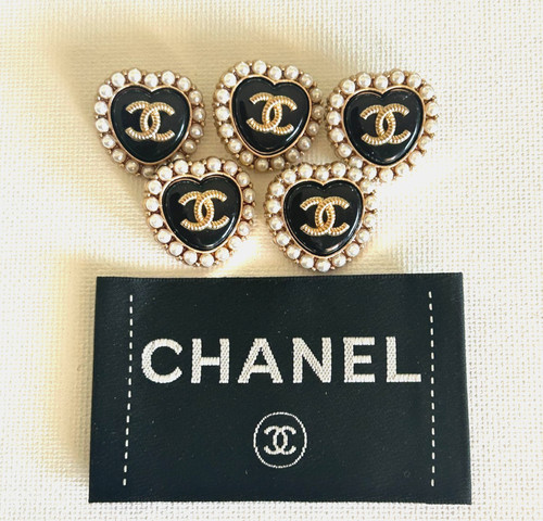 Chanel vintage button set 5 - chanel,