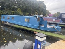 45ft Narrowboat canal river liveaboard sail away cruiser stern boat