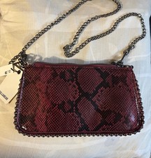 Pull & Bear Burgundy Snakeskin