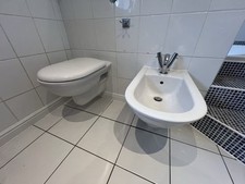 Vitra Wall Hung Bidet And Taps 