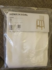 NEW 1 Ikea Henriksdal Bar Stool Backrest Covers GRASBO WHITE 203.366.24 NIP