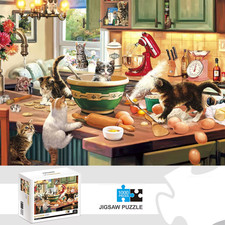 1000 Pieces Kitchen Cat Jigsaw