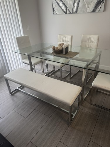Glass top piece - top, dining