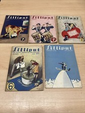 5 X Lilliput Pocket Magazines 1940s Rare
