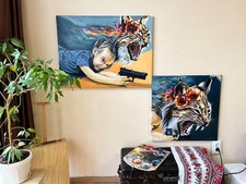 Ukraine war oil painting