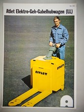Brochure Atlet Electric Pallet Stacker LL from 11/1976